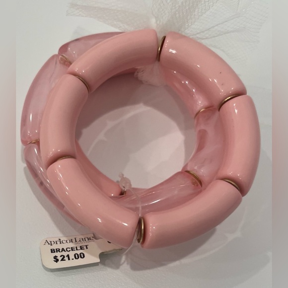 Chunky Pink Stretch Bracelets (3), NWT - Picture 2 of 4